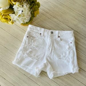 American Eagle distressed mom shorts
